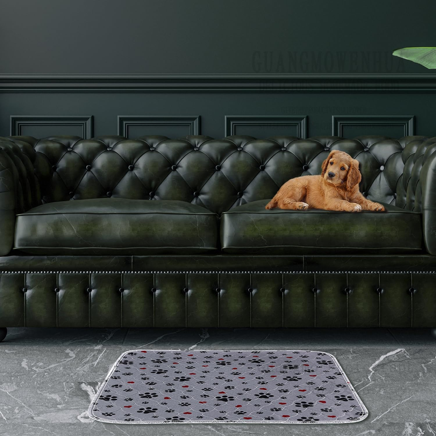 Almohadillas Para Orinar Para Perros Super Absorbentes Lavables Grandes 36 X 36″