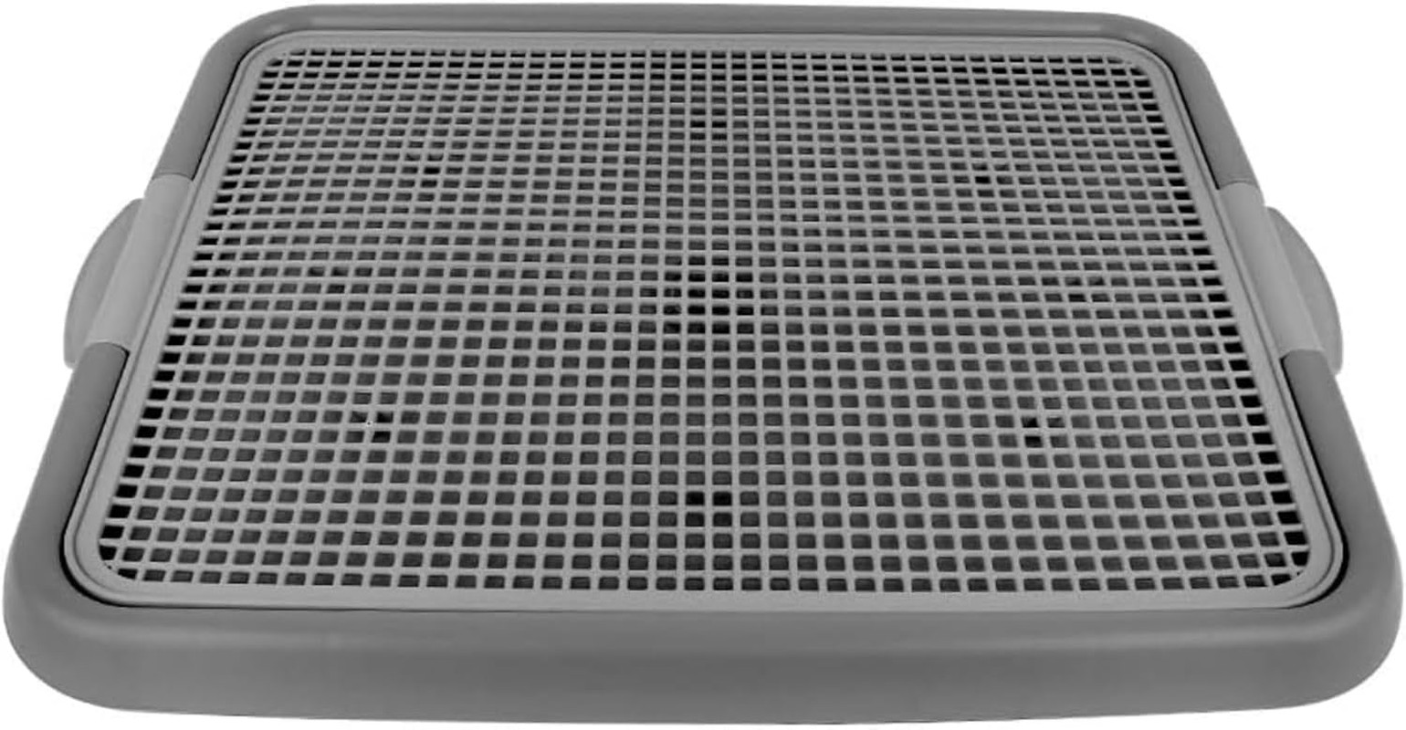 Puppy Potty Tray with Mesh – Dog Pee Pad Holder for Small Dogs & Puppies, Indoor