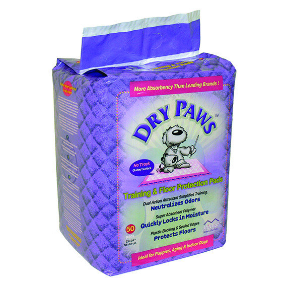MidWest Dry Paws Training and Floor Protection Pads, 50-Count