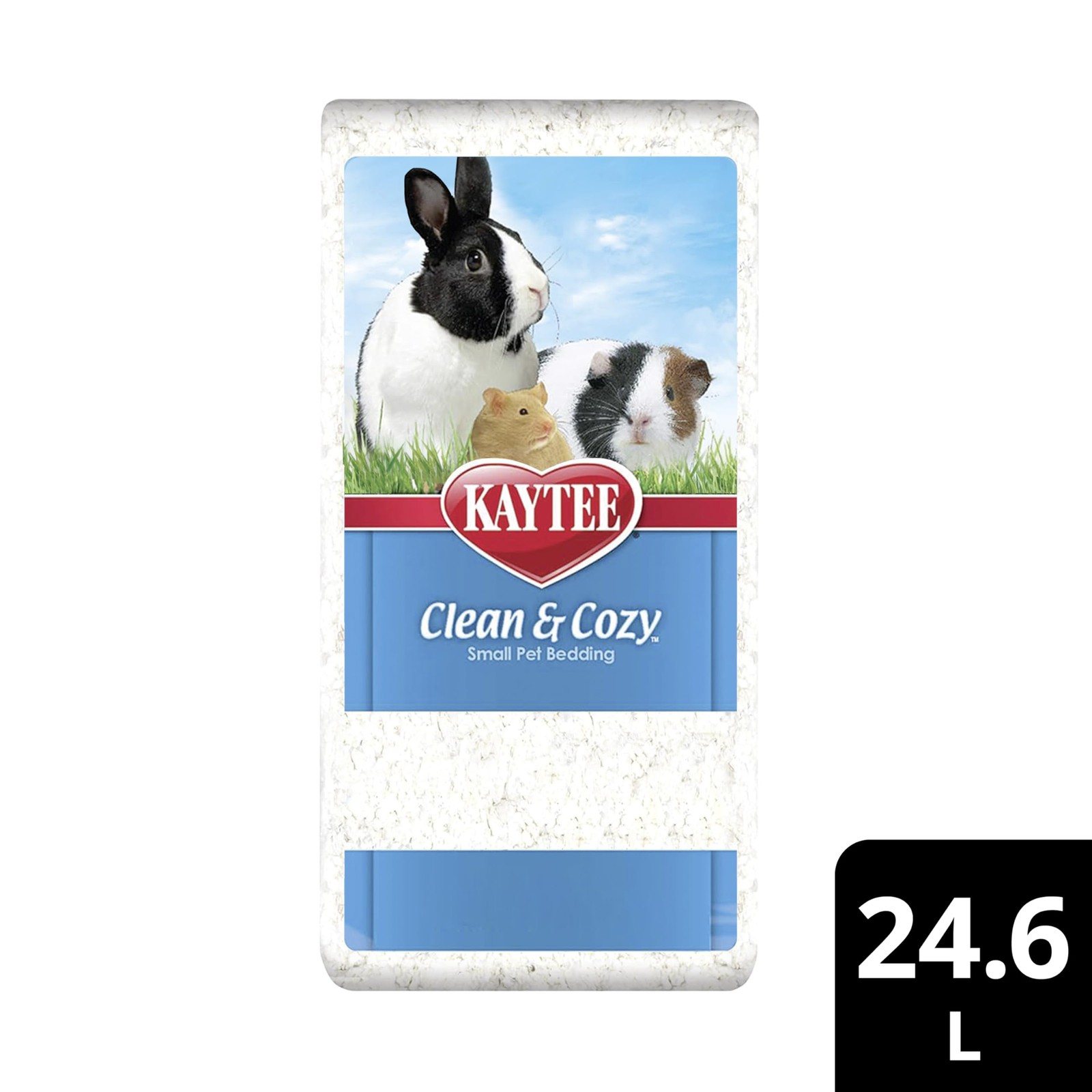 Kaytee Clean & Cozy White Paper Bedding, Made for Small 24.6 Liter,
