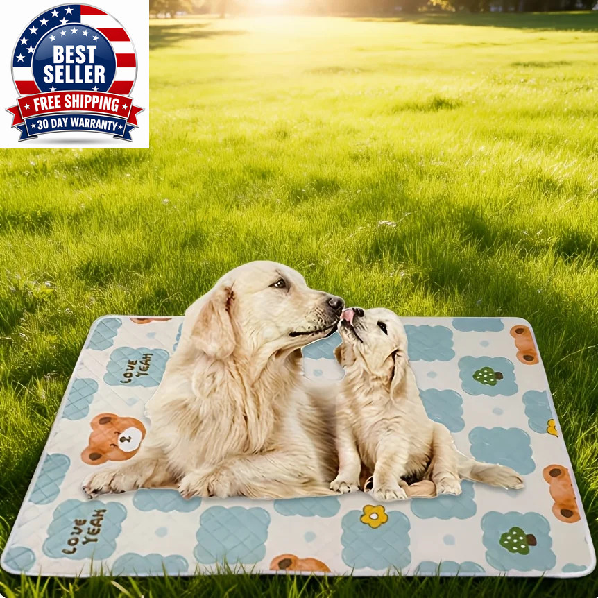 2Pcs Washable Reusable Dog Training Mats Designed for Pet Training Ideal for Car
