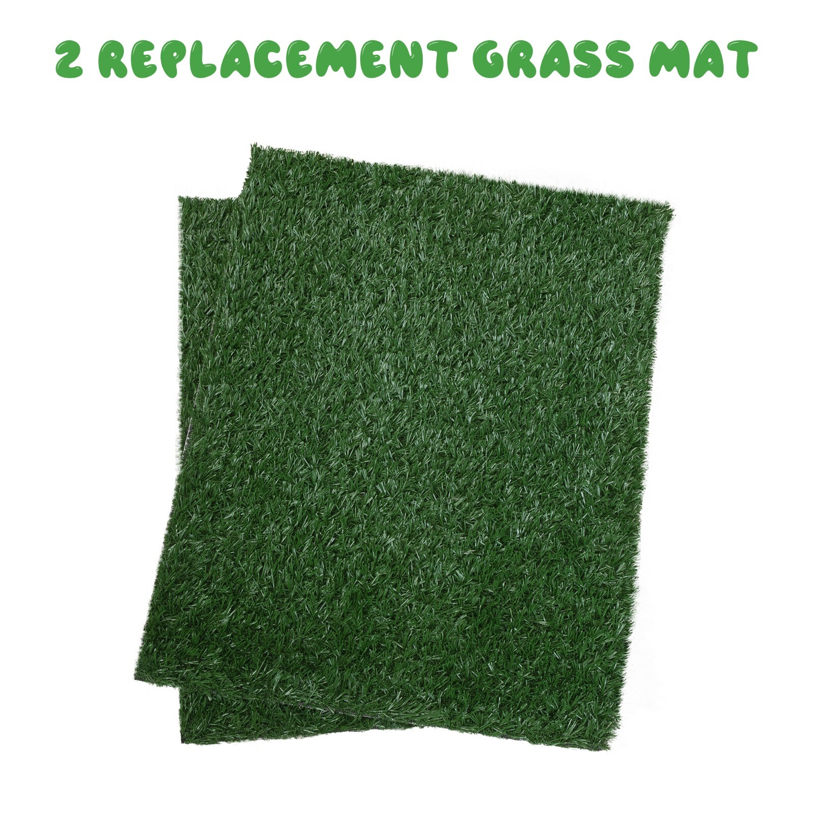 COZIWOW 2PCS Pet Potty Trainer Grass Mat Indoor Pee Pad Toilet Dog Grass Rug