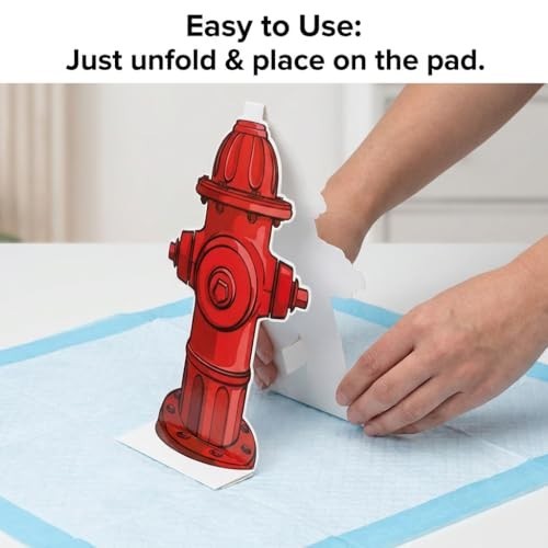 Puppy Potty Training Pads – 20 Hydrant Shaped Pee Post Guides for Small Dogs