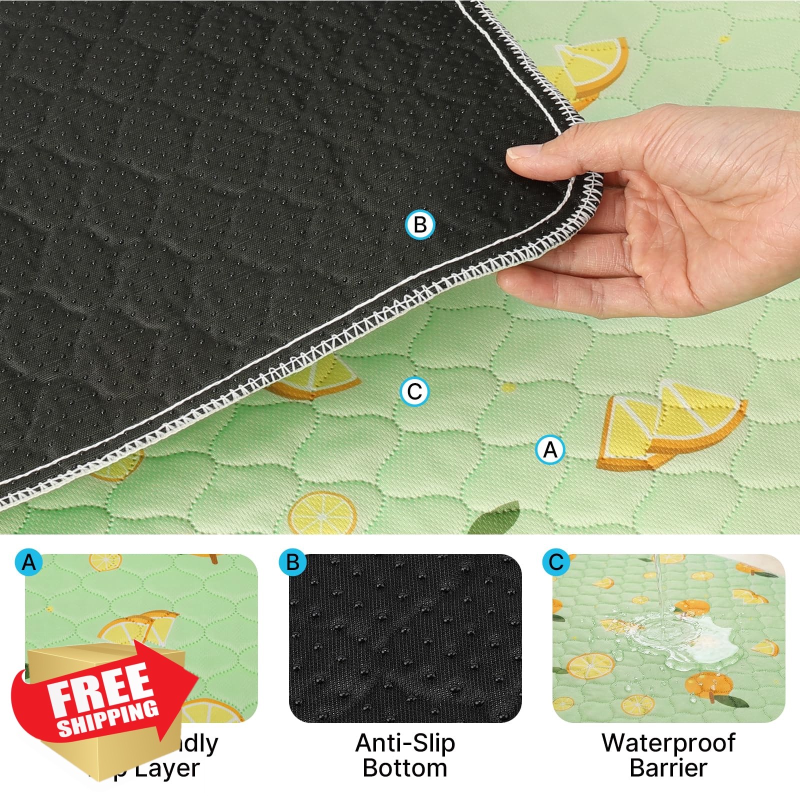 OMAGAI Pee Pad Green 24x36in Pack of 2