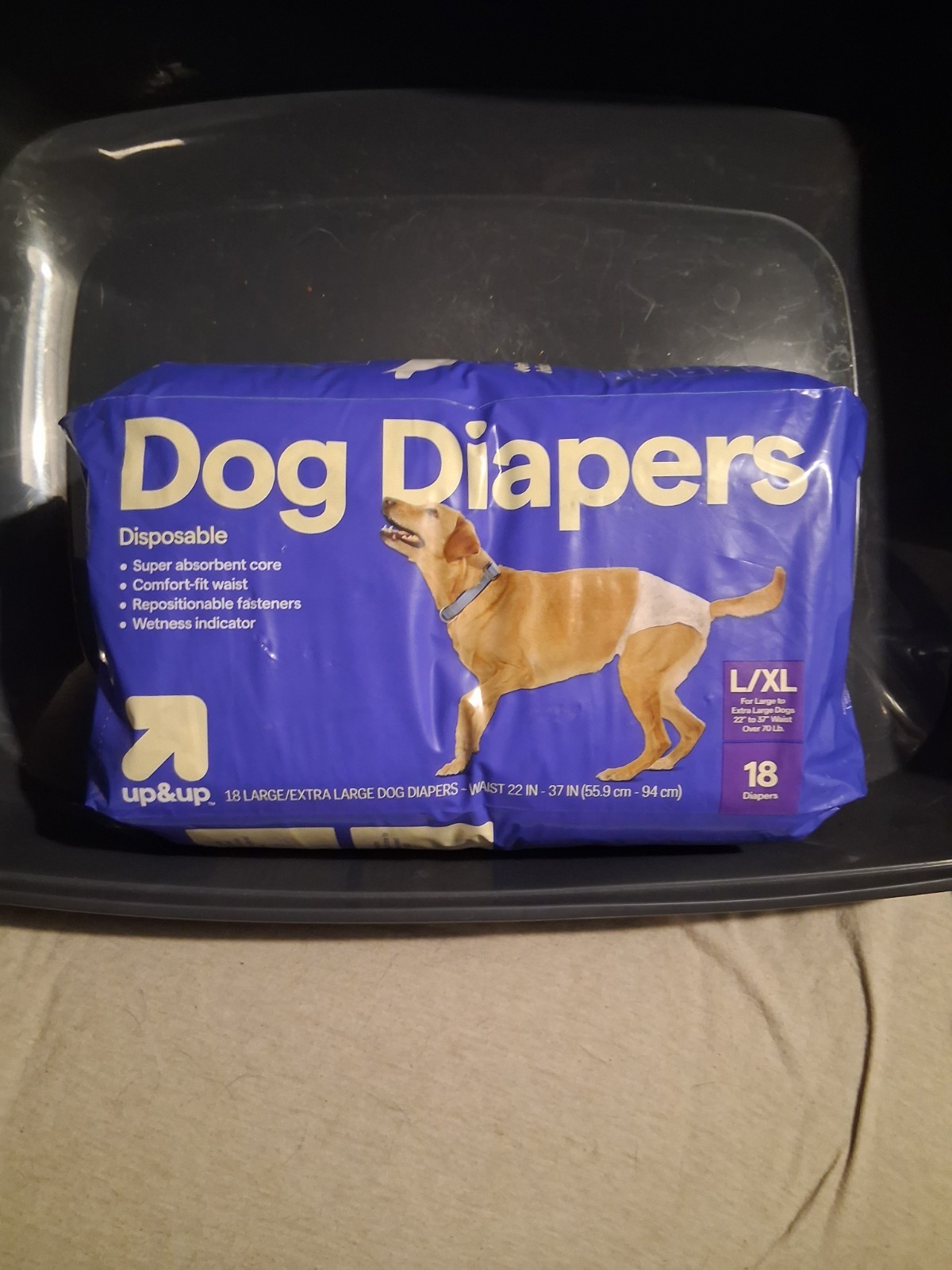 UP & UP, Disposable Dog Diapers, 18 L/XL