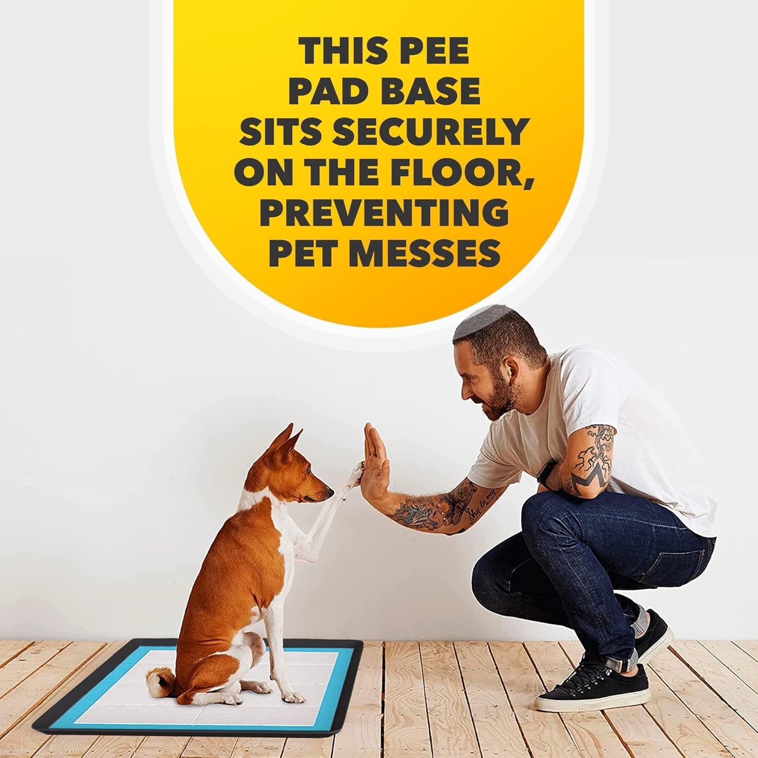 Elegant Silicone Dog Pee Pad Holder Tray – 24” x 24” with Leak Protection