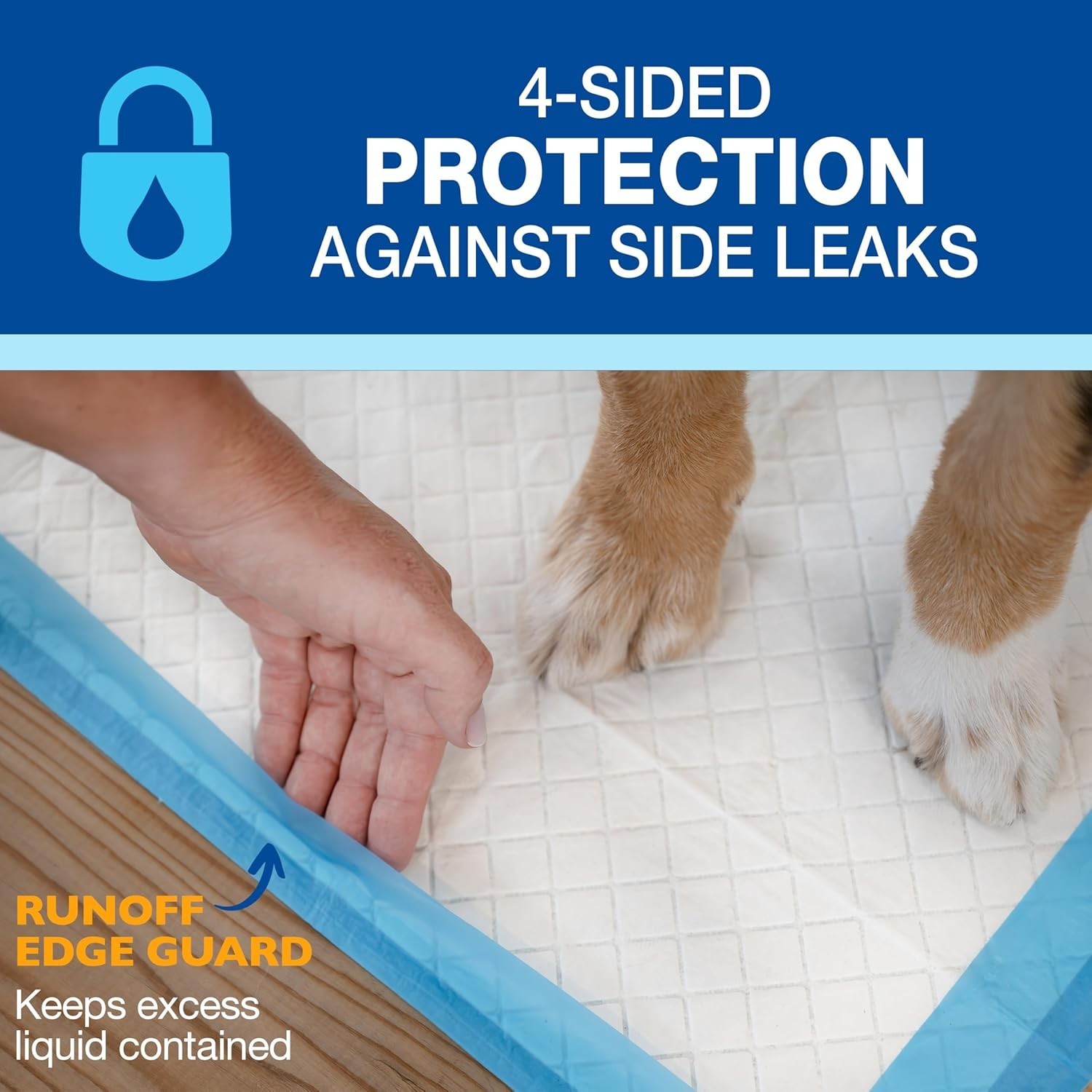 Superior Performance 40 Count Extra-Large Quilted Dog Pee Pads, 28″ x 34″