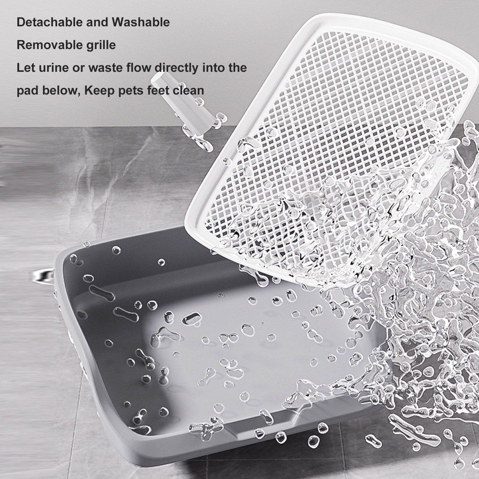 Detachable Puppy Potty Training Tray For Small Dog Clean Pet Training Hold