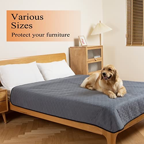 Washable Pee Pads for Dogs 72×72, 2 Pack, Extra 72×72 Rectangle-2Pack Gray