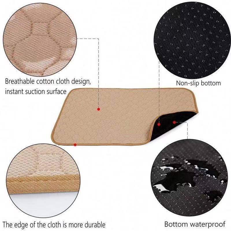 1PC Training Travel Reusable Waterproof Dog Pee Pads Non-Slip Pad
