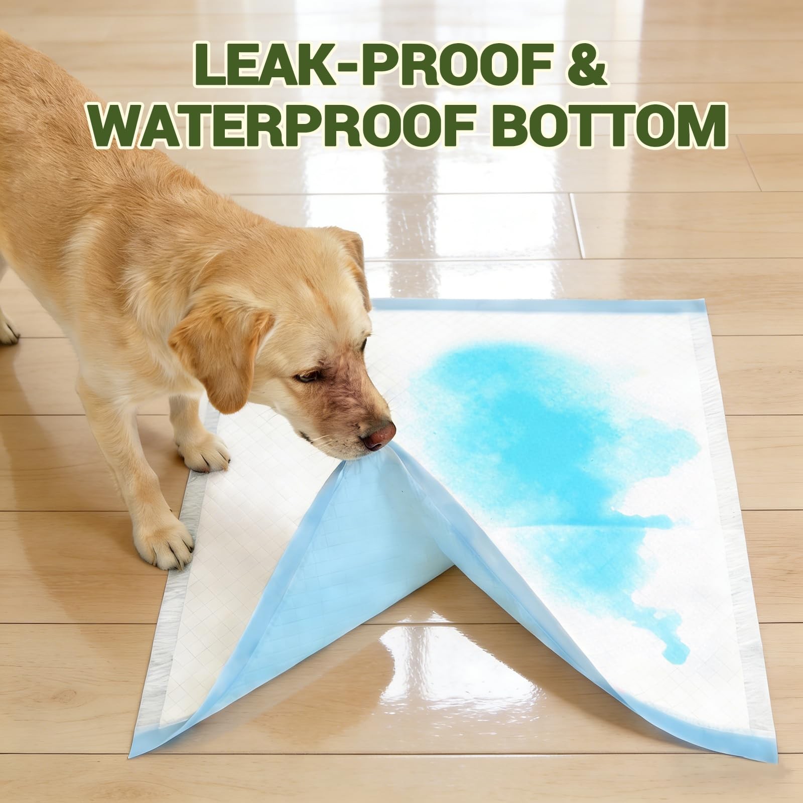 IMMCUTE 100 Count Premium Puppy Pads, 22″x23″ Dog Pee Pads – Ultra-Soft Heat-…