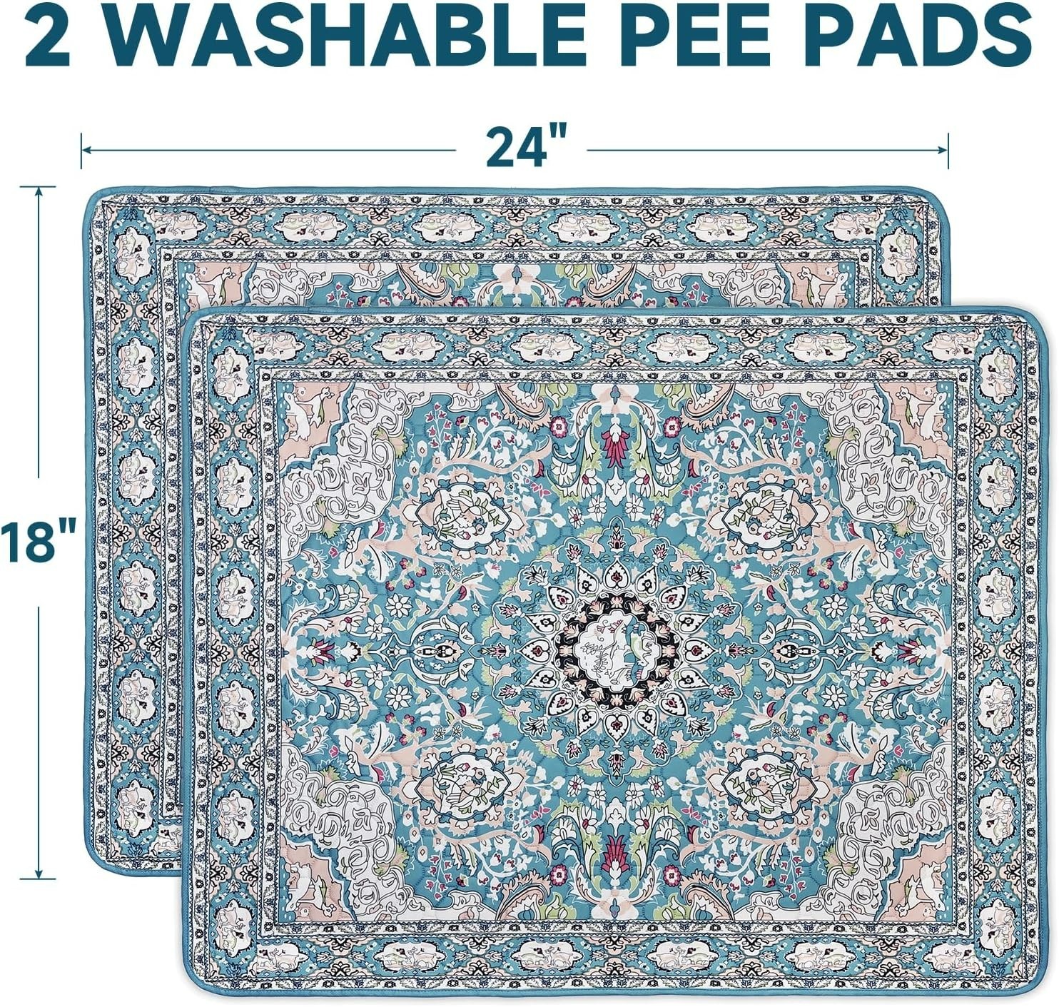 2026 Upgraded Reusable Dog Training Pads – Waterproof & Eco-Friendly, 2-Pack