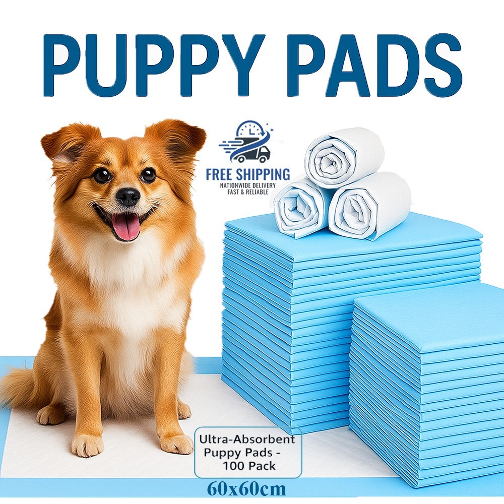 100/50 Large Puppy Pads Training Trainer Train Toilet Pee Wee Poo Dog Pet Mats
