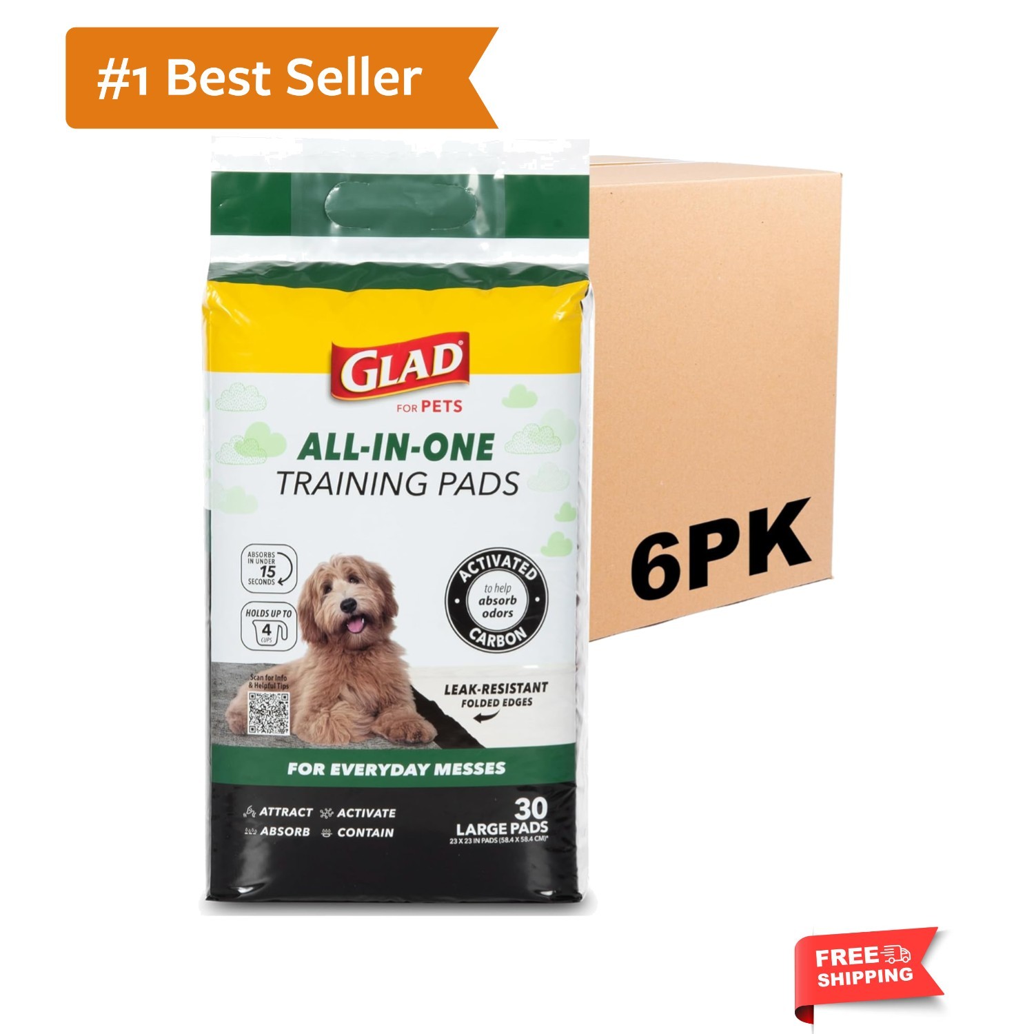 for Pets Black Charcoal Puppy Pads – Super Absorbent Disposable Dog Pee Pads,…
