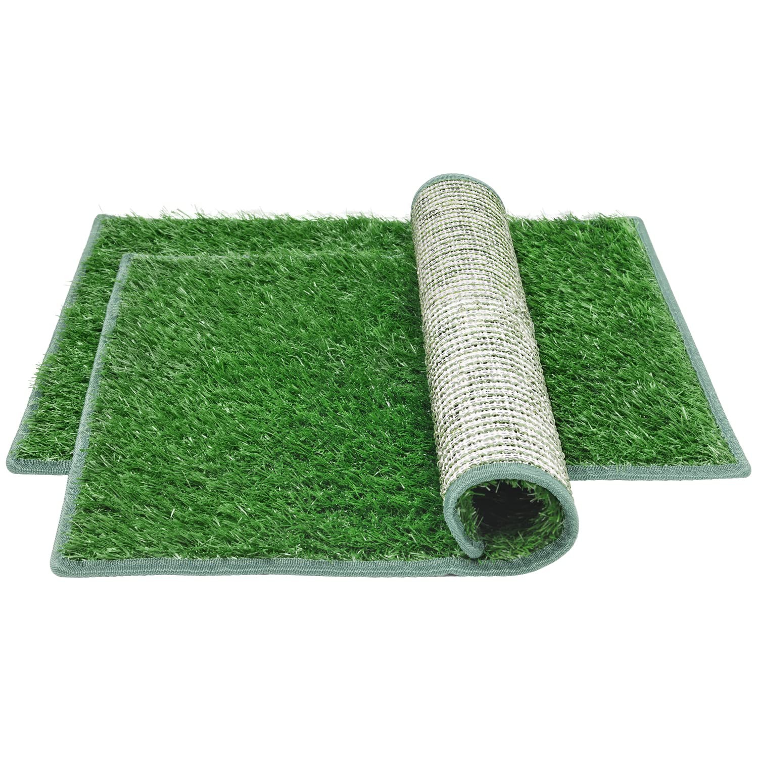 Artificial Grass Pad for Dogs (2 Pack),Replacement Fake Grass Turf Mat for Pu…