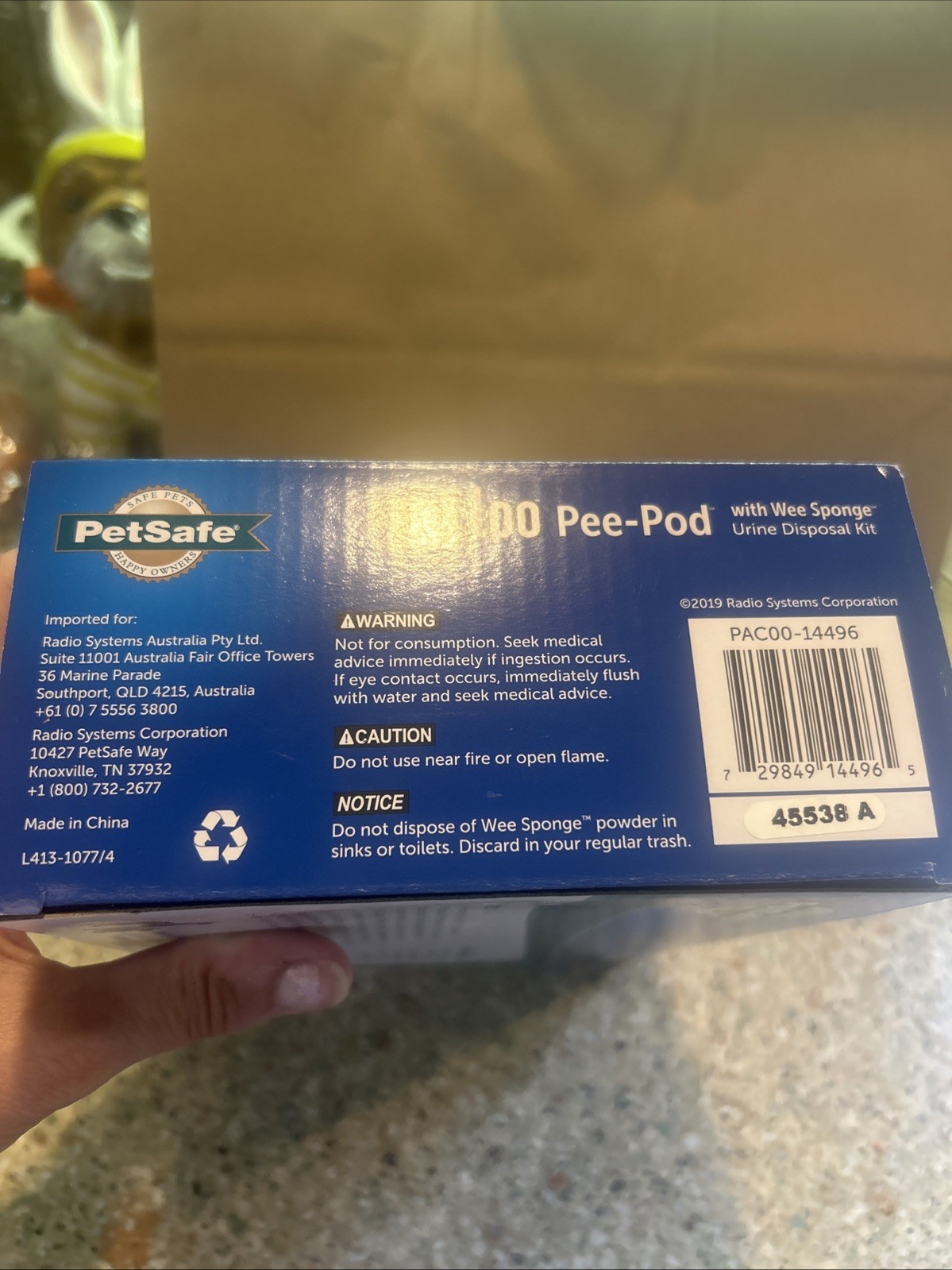 Pet safe Petloo Pe-Pod With Wee Sponge Urine Disposal Kit 7 Trays New