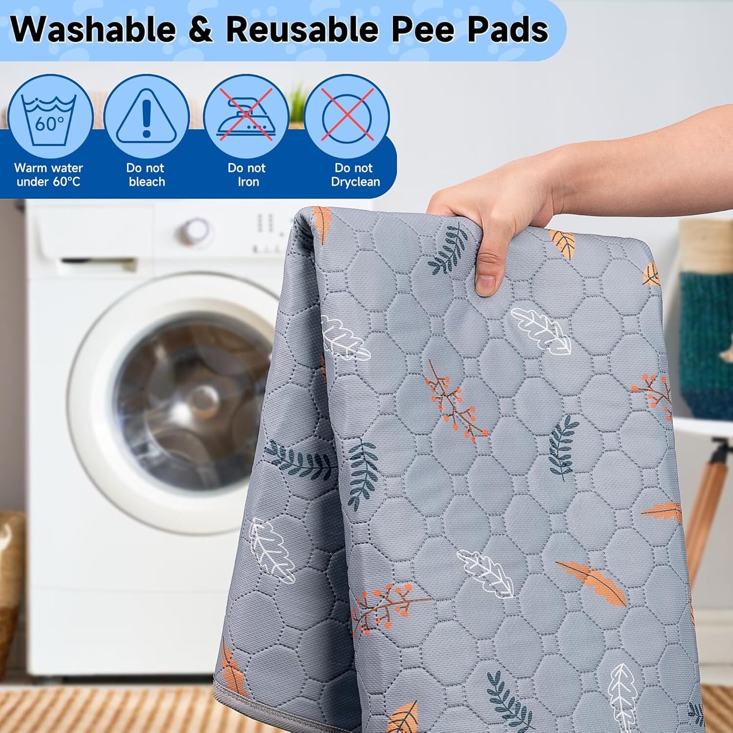 Reusable Dog Pee Pads – Super Absorbent, Leakproof & Eco-Friendly