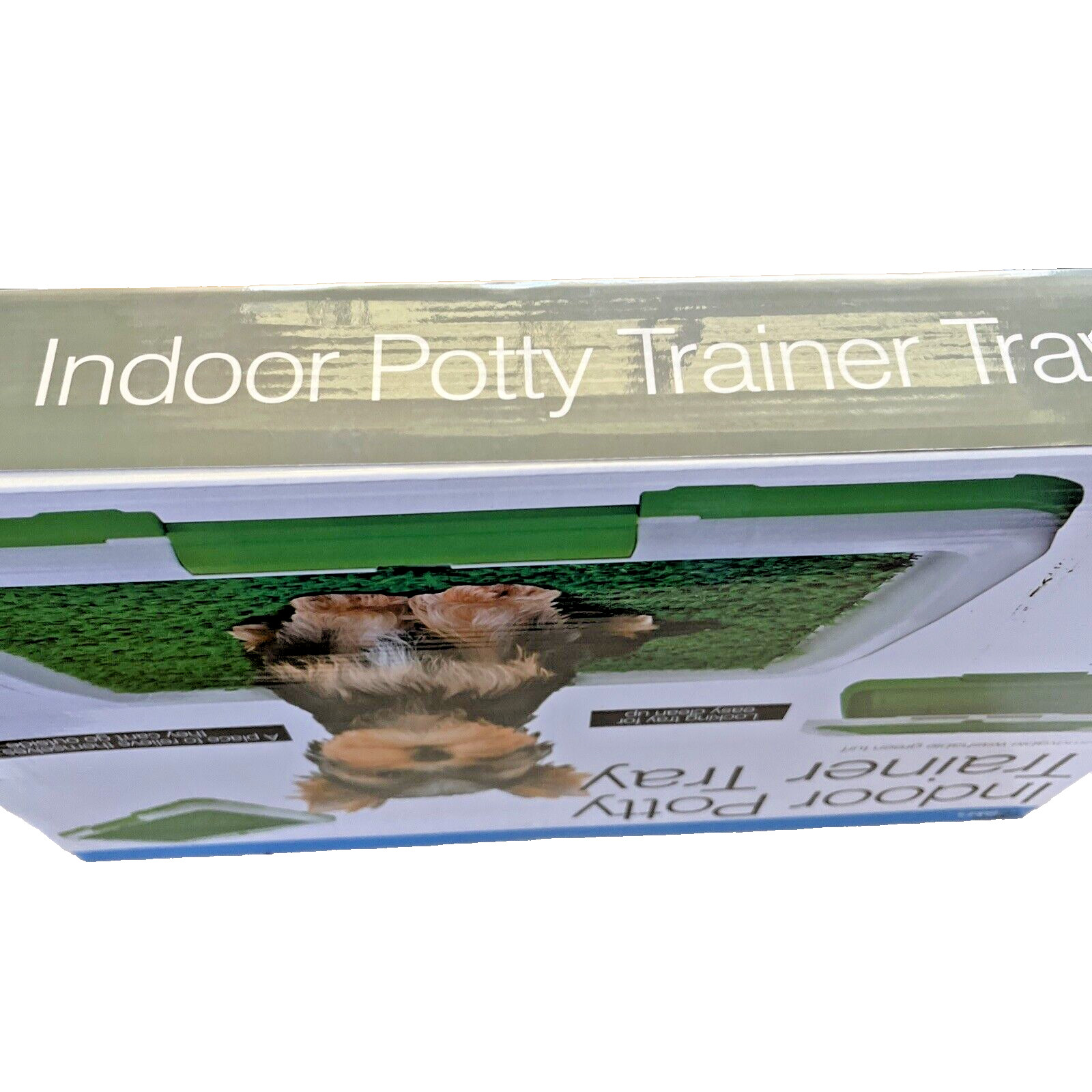 Puppy Indoor Potty Training Tray Dukes Pet 18 x 13.5 x 2 in Removable Green Turf