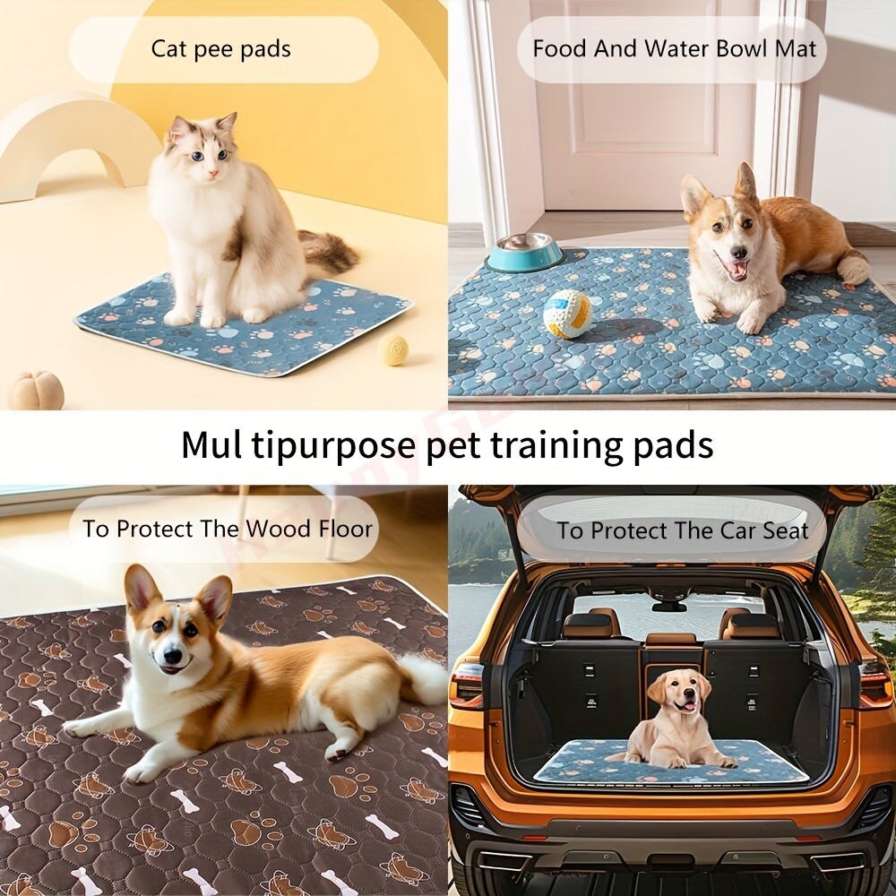 Reusable Washable Dog Pee Pads Absorbent Non-Slip Durable for Home And Travel