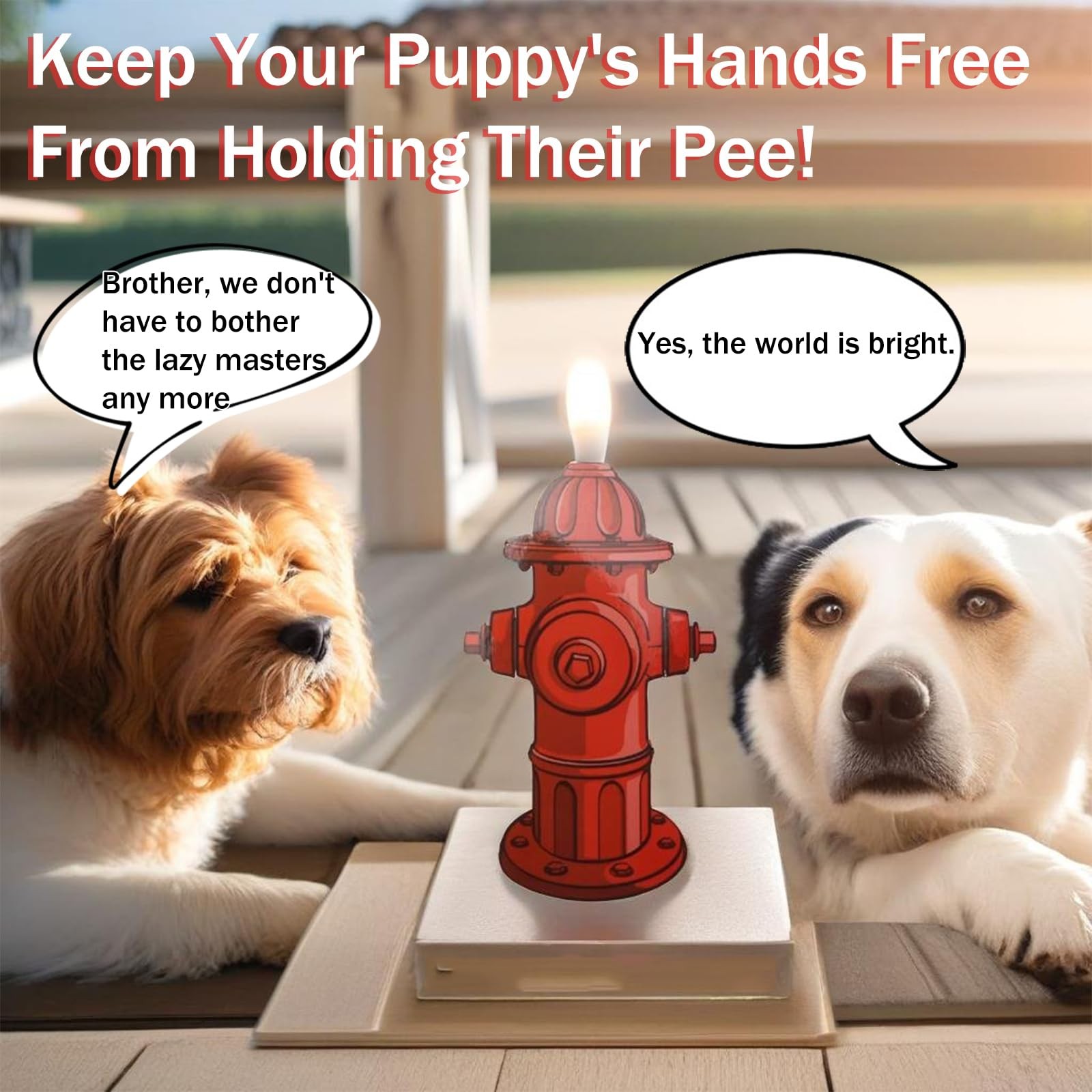 ANKROYU Dog Pee Pad Trainer, 10 Pcs Fire Hydrant Potty Training Aid for Red