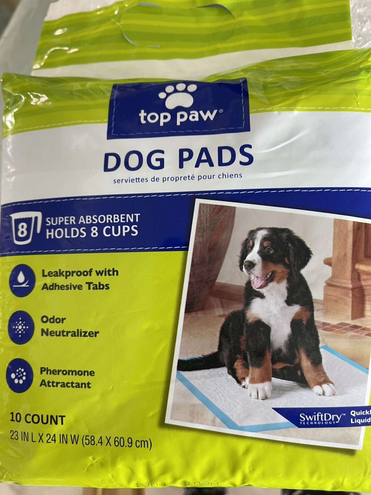 Top Paw Dog Pads 10-Count Super Absorbent Holds 8 Cups. New sealed