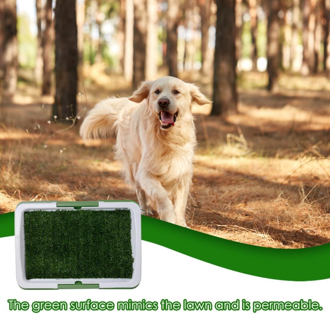 Dog Training Toilet Puppy Pee Potty Pad Splash Proof Artificial Grass Pad Tray