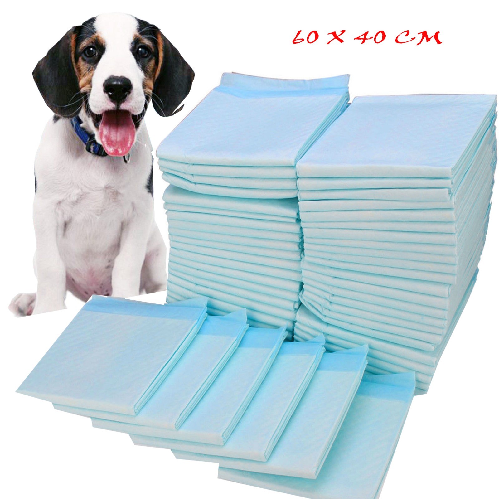 LARGE PUPPY TRAINING PADS TOILET MATS PET DOG CAT PUPPY 20 40 80 ,100 60X40 CM