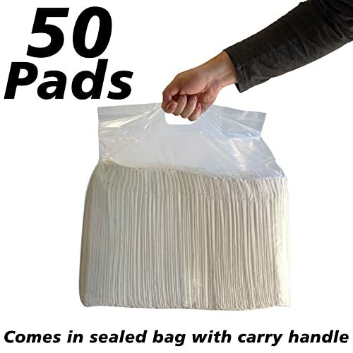 50 Count X-Large Leak-Proof Pee Pads with Attractant Scent for Potty Training