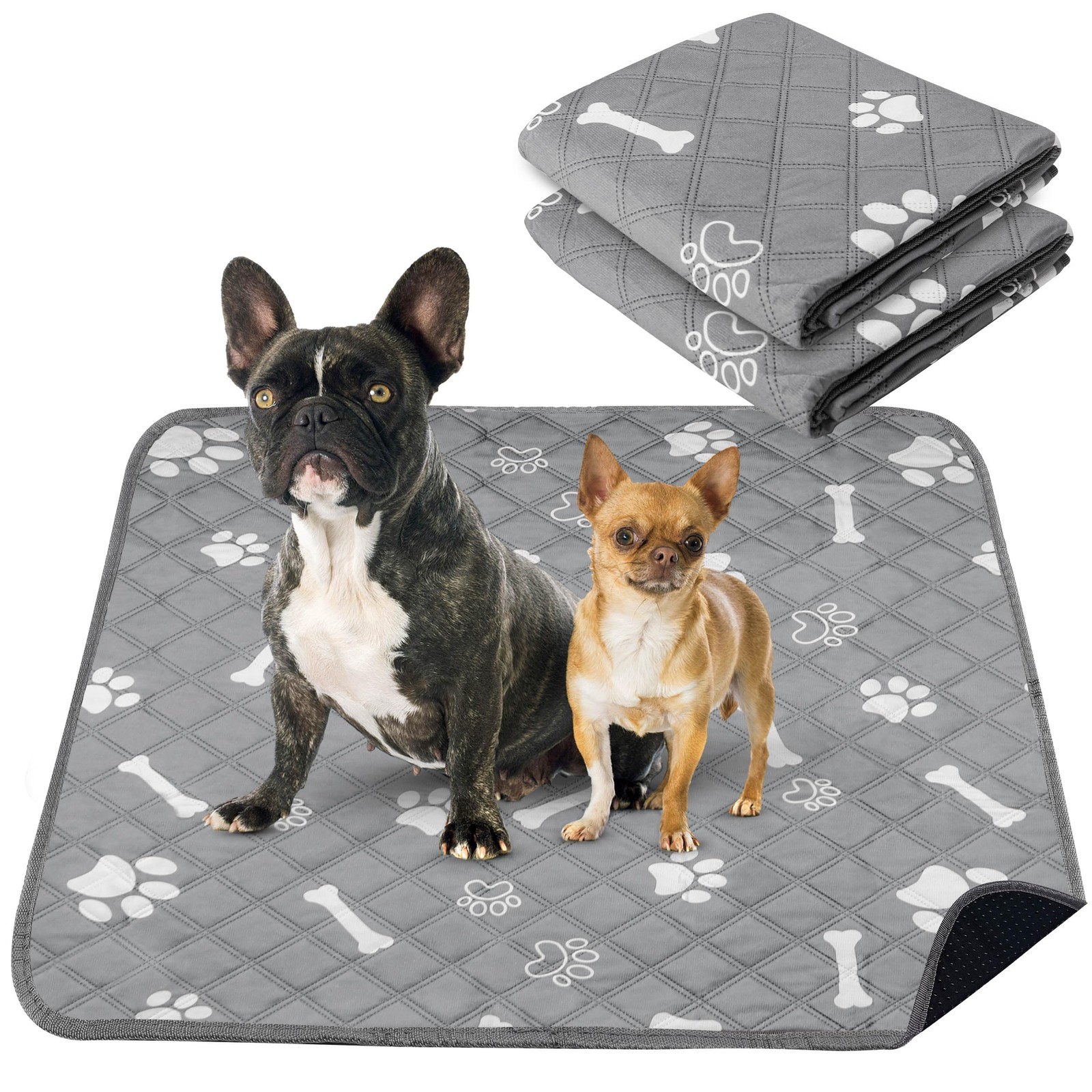 PatiencET Washable Pee Pads for Dogs, 36” x 41″ Reusable Puppy Pads with Sup…