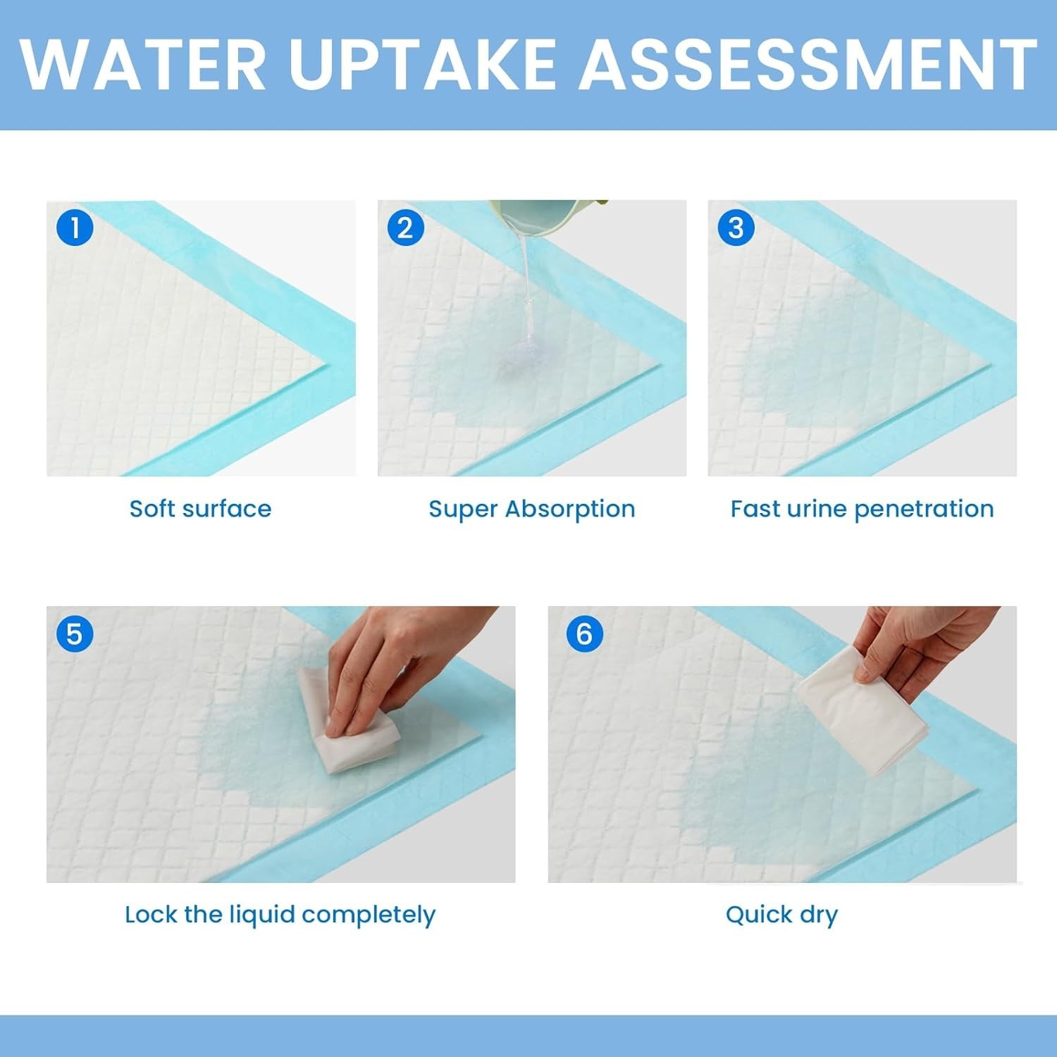 Leak-Proof Dog Pee Pads 22×23 – Ideal for Training & Travel, 30 Count