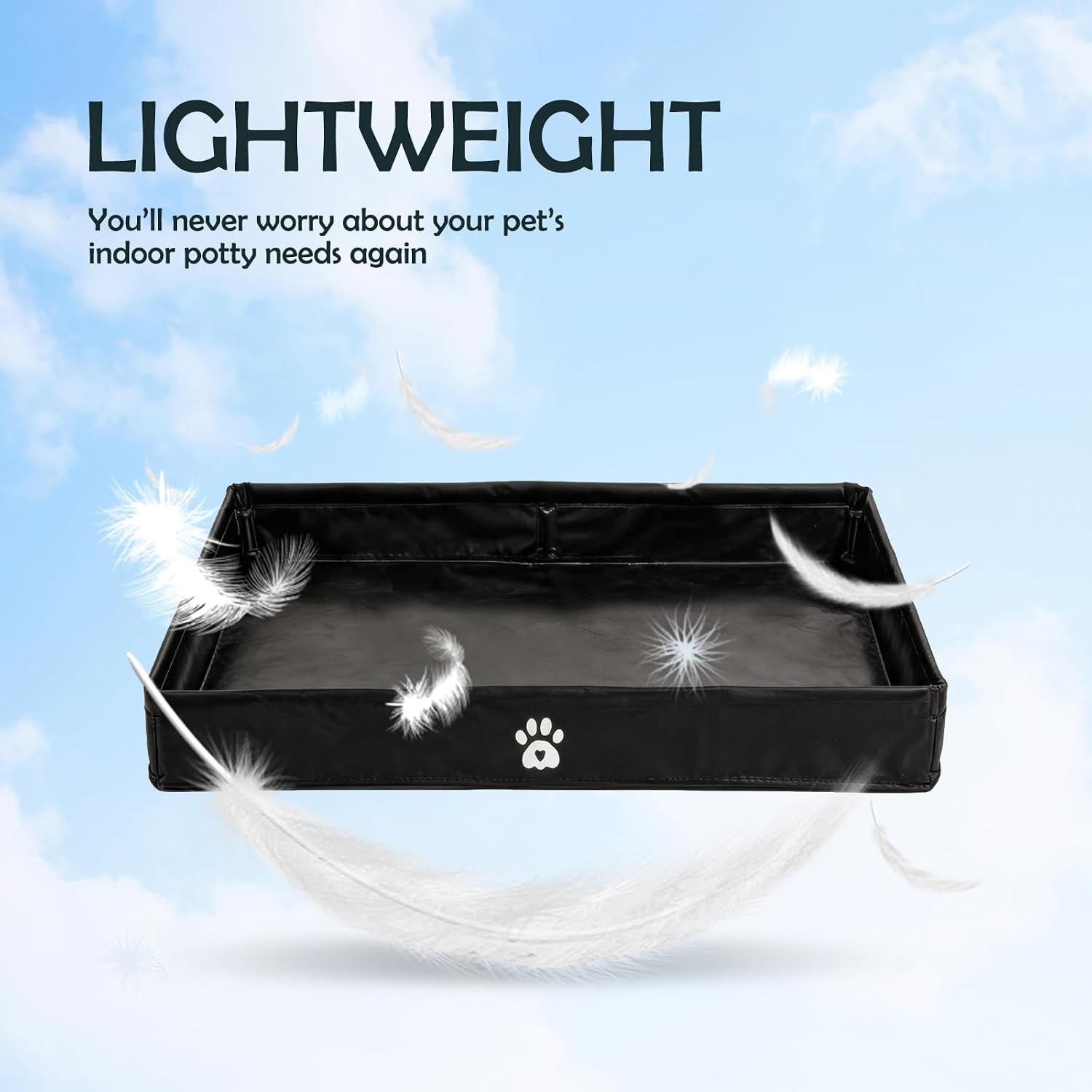 Foldable Waterproof Puppy Pee Pad Holder – Small Breed Indoor Potty Tray