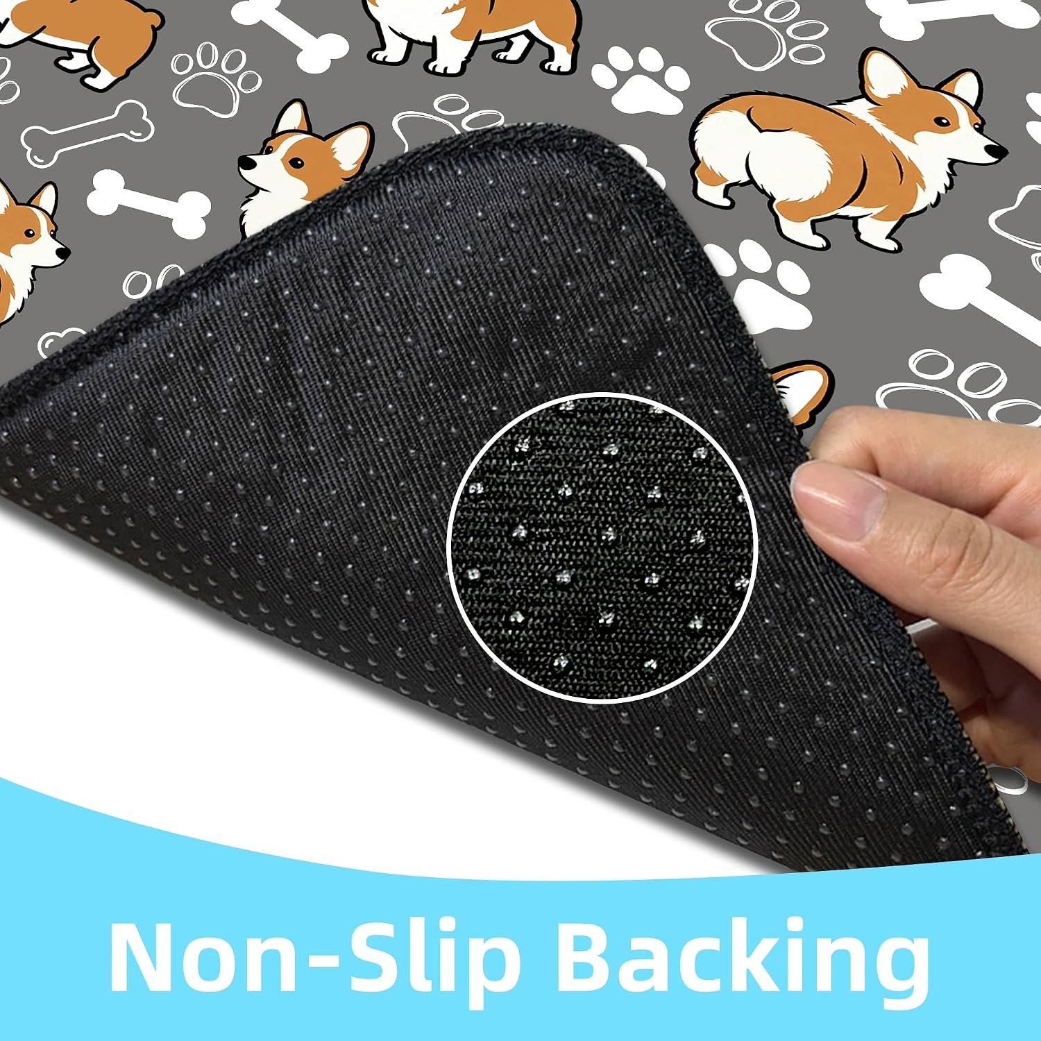 Washable Pee Pads for Dogs, 2-Pack, 24″x36″, Non-Slip, Leak-Proof