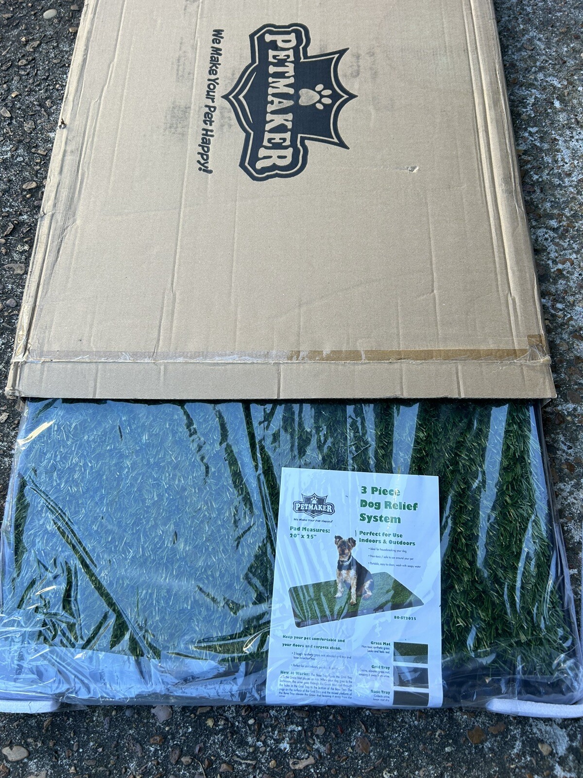 NEW Petmaker Artificial Grass Pad with Tray 20″ x 25″