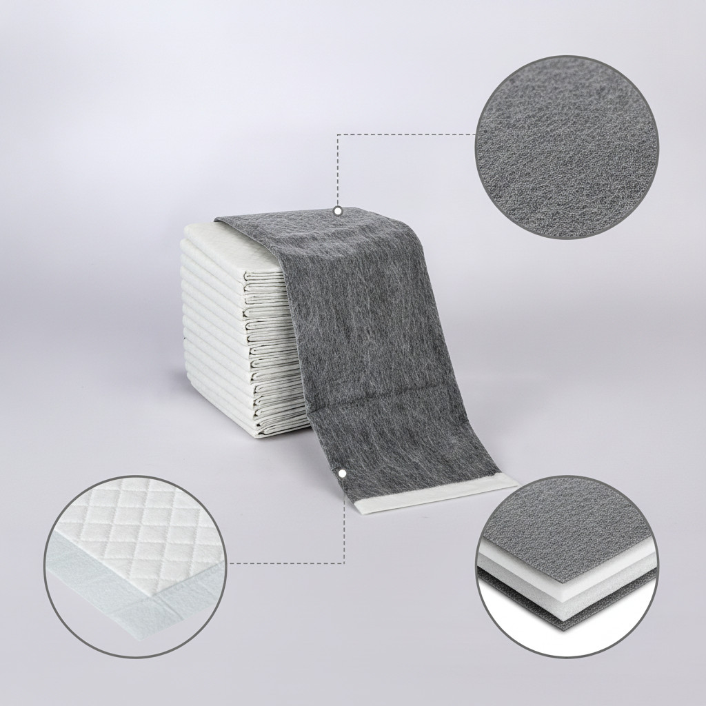 Super Absorbent Leak-Proof Dog Pee Pads with Bamboo Charcoal for Pet Training
