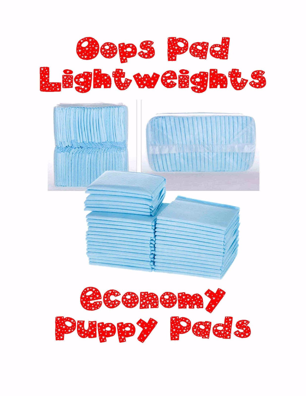 150ct CHEAP 30×30″ Xtra LARGE Puppy Piddle Pee Pads Dog up to 40lbs 38gr 3 Ply