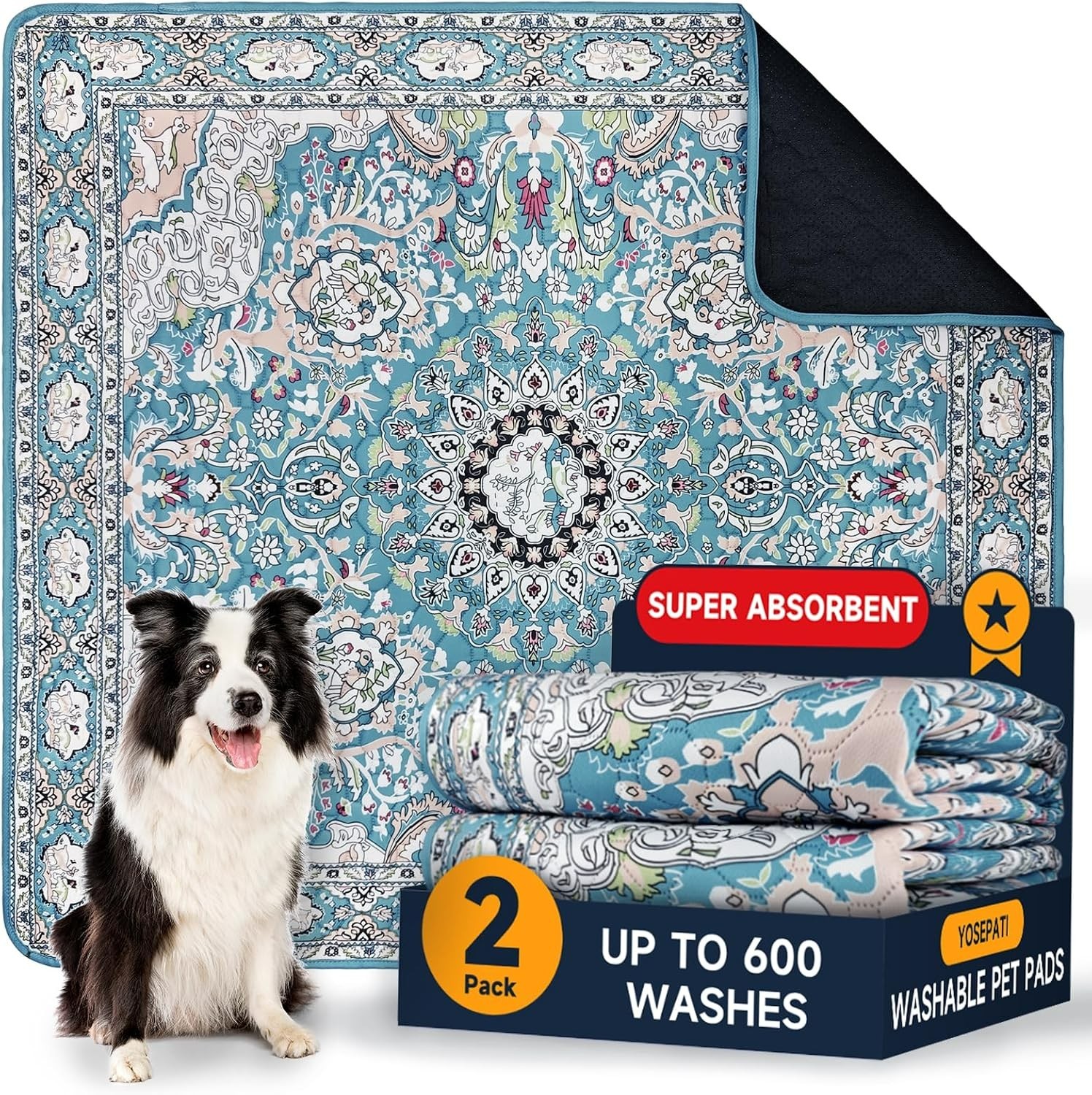 2026 Upgraded Reusable Dog Training Pads – Waterproof & Eco-Friendly, 2-Pack
