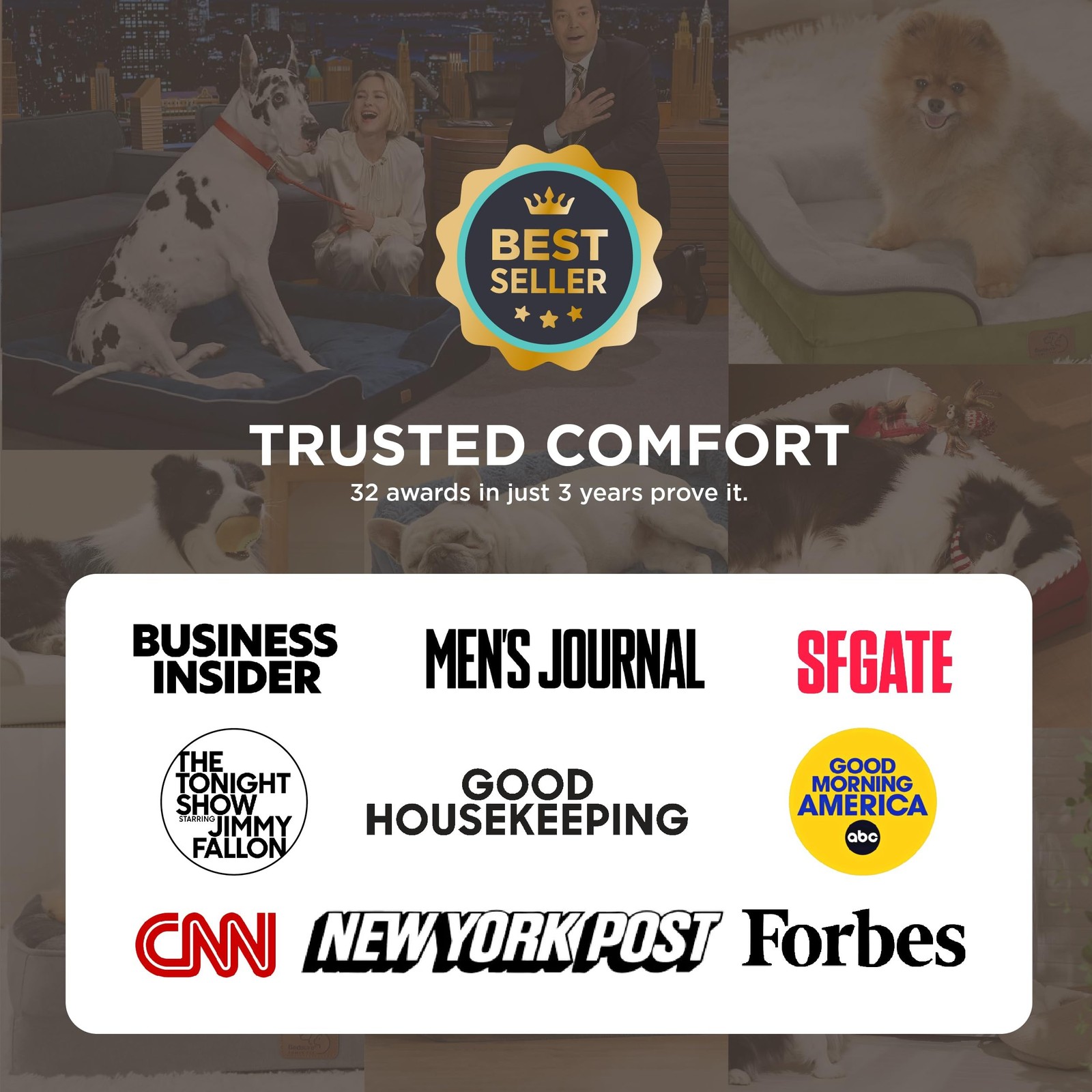 Bedsure Orthopedic Dog Beds Large Sized Dog – Washable Large Dog Cat Bed Wate…