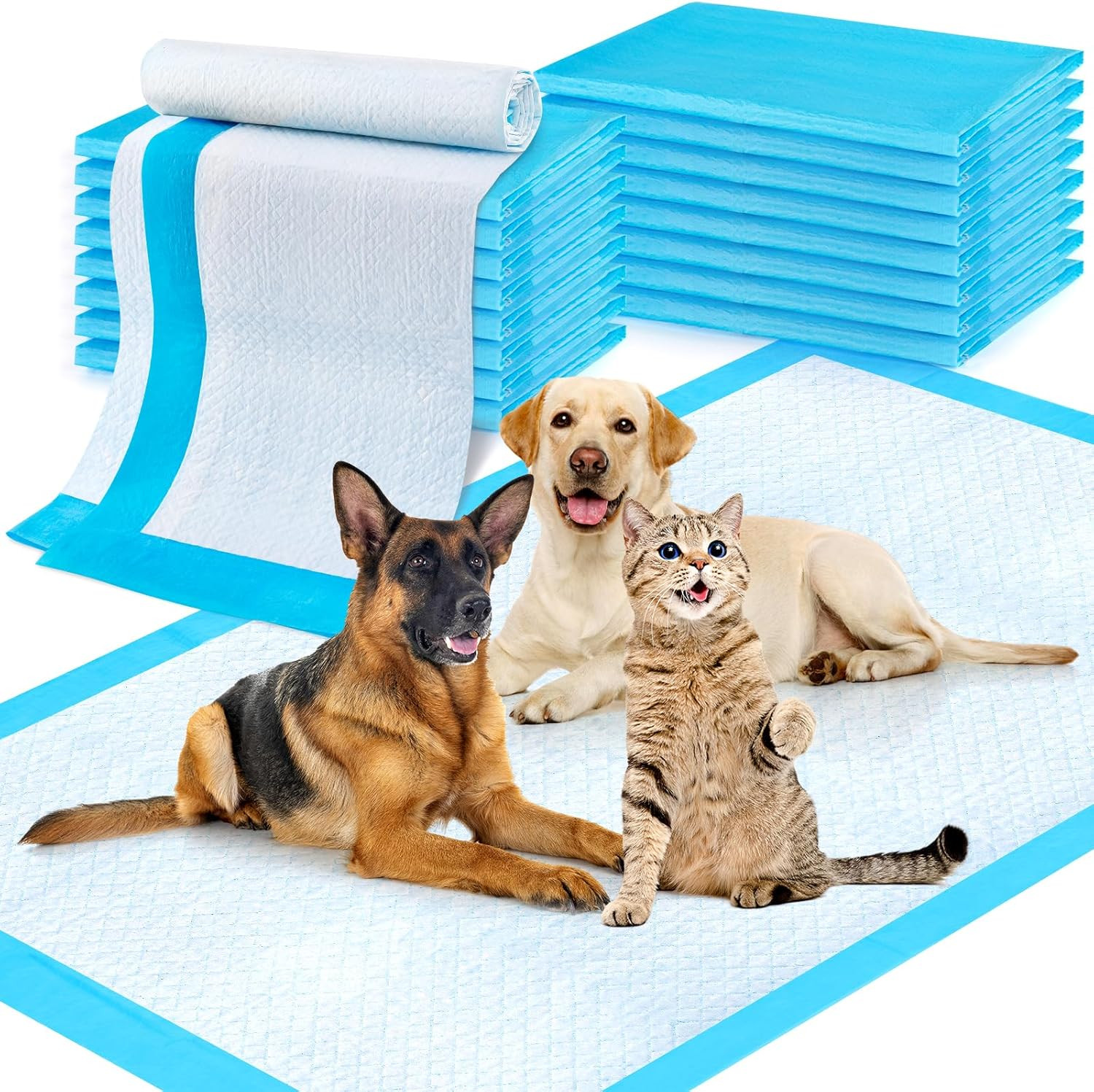 Puppy Pads Extra Large 36″X51″ 40 Count, Pee Pads for Dogs & Cats, Disposable Th
