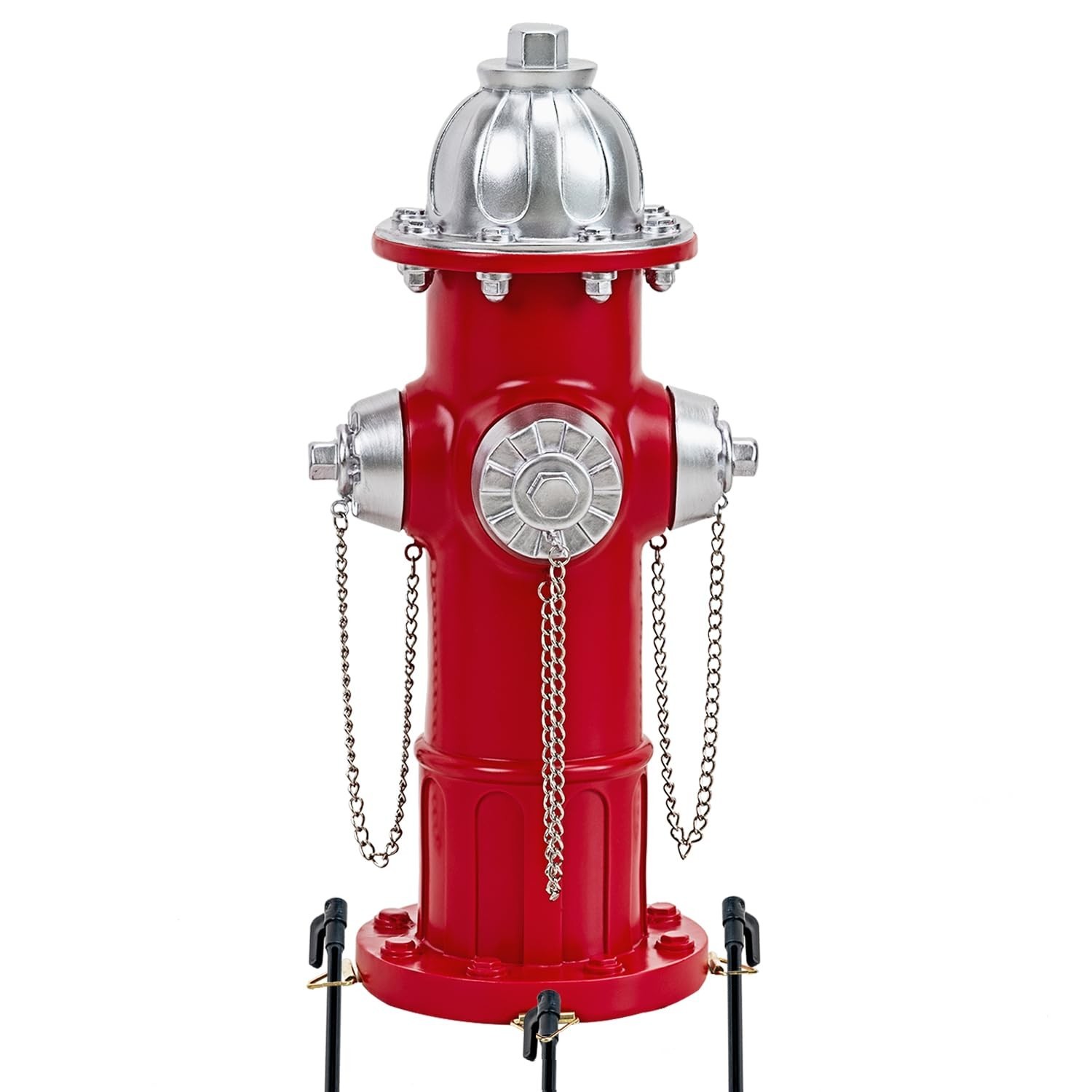 Dog Pee Post Fire Hydrant Statue – Resin Training Aid for Dogs, Lawn Decor 17.5
