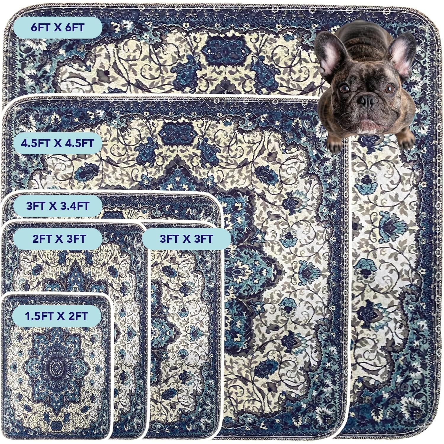 Washable Dog & Cat Pee Pads – Super Absorbent, Waterproof, Leak-Proof, Non-Slip
