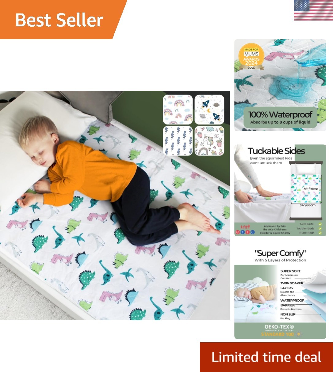 Hygge Sheets Potty Training Pee Pads for Kids, Toddlers – 100% Waterproof, No…