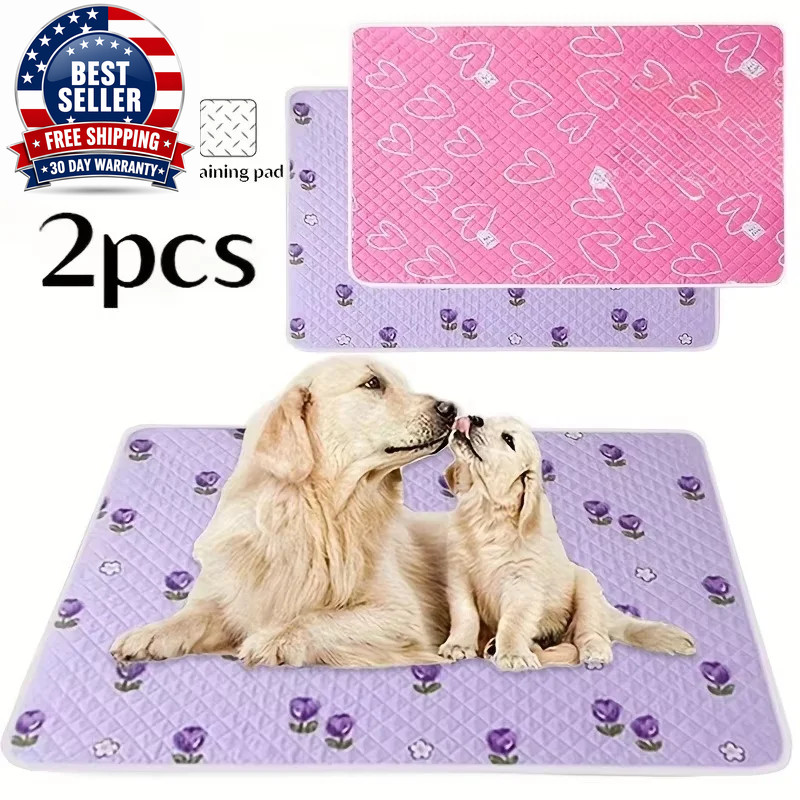 2Pcs Dog Training Mat Washable and Reusable Specially Designed for Pet Training