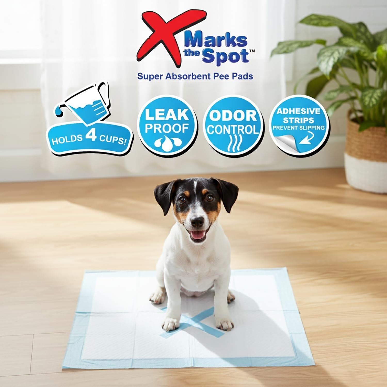 SPOT X Marks The Spot Extra Absorbent Puppy Pads with Adhesive Strips & Phero…