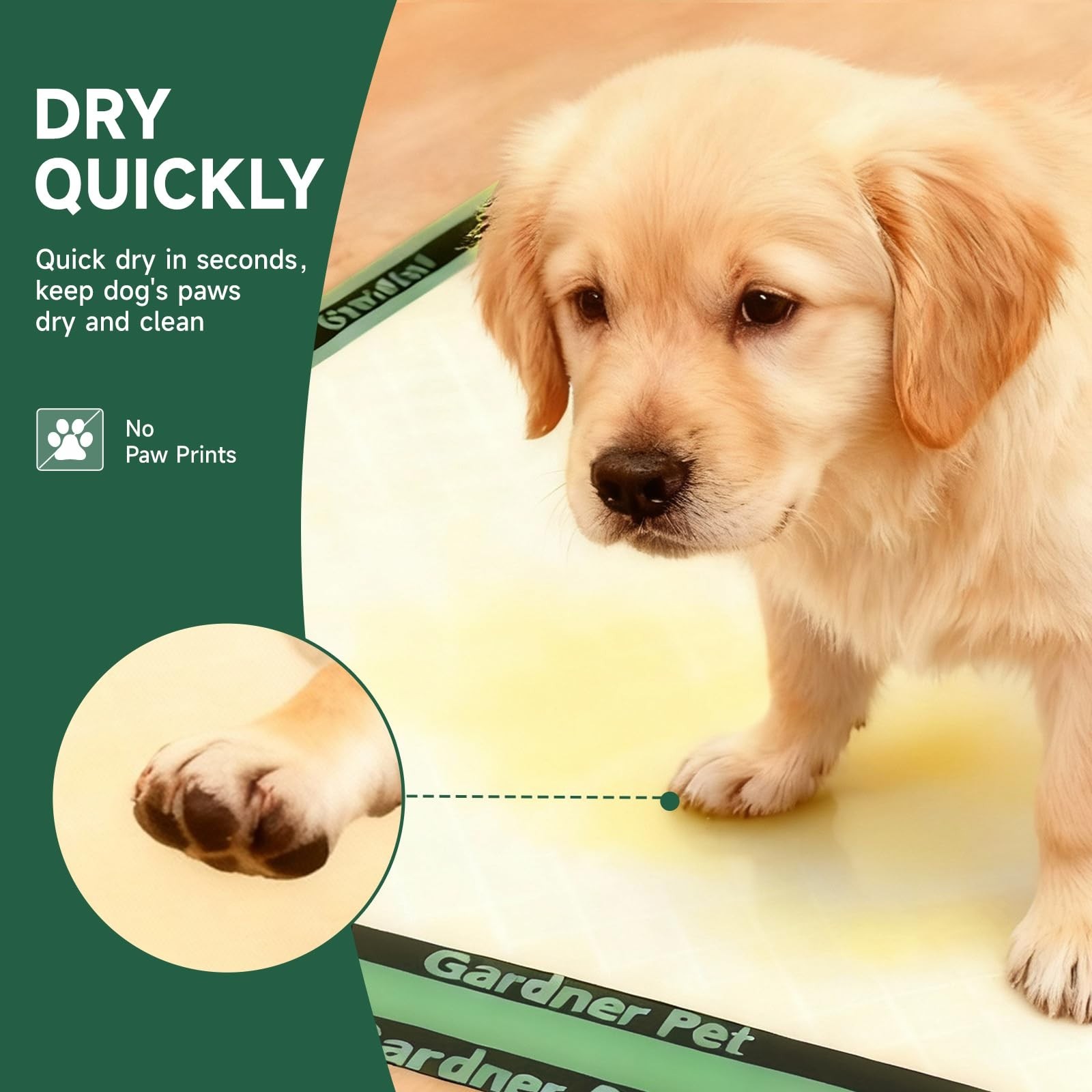 Gardner Pet Disposable Puppy Pads XL, 22″ x 22″ Dog Pee Pads for Dogs, Super …