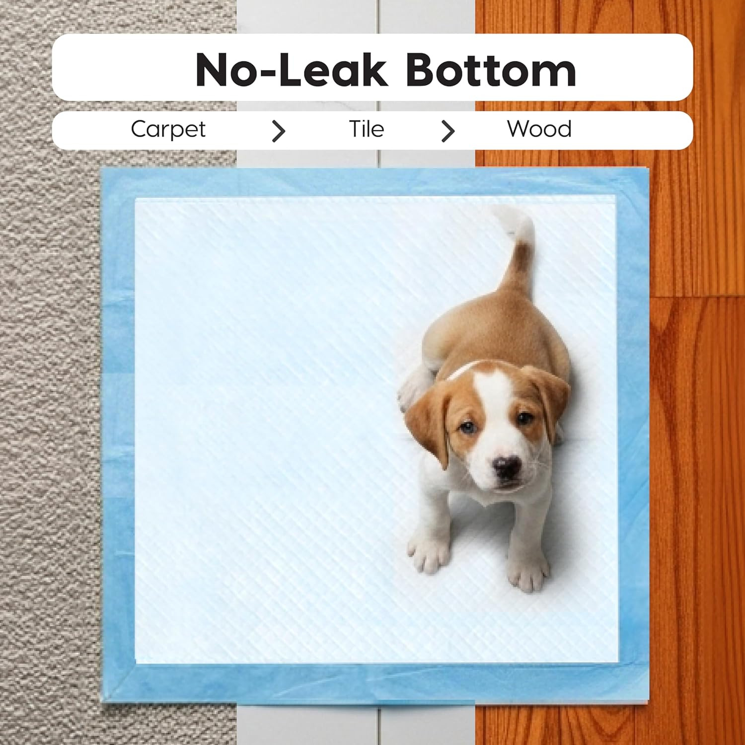 Puppy Pads 100 Count, Dog Training Pads 22″X22″, Super Absorbent Leakproof Pee P