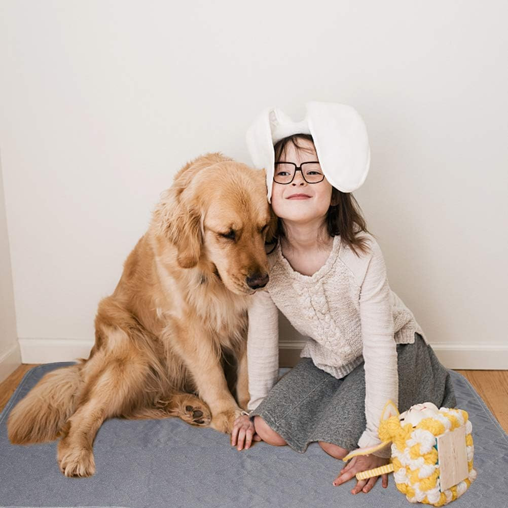 Washable Pee Pads for Dogs, 2 Packs Super Absorbent Leakproof & Non-Slip Dog Pee