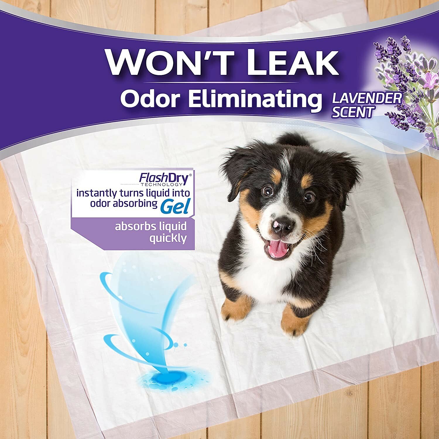 Hartz Home Protection Odor Eliminating Lavender Scented Dog Pads, 21″x 21″, 70ct