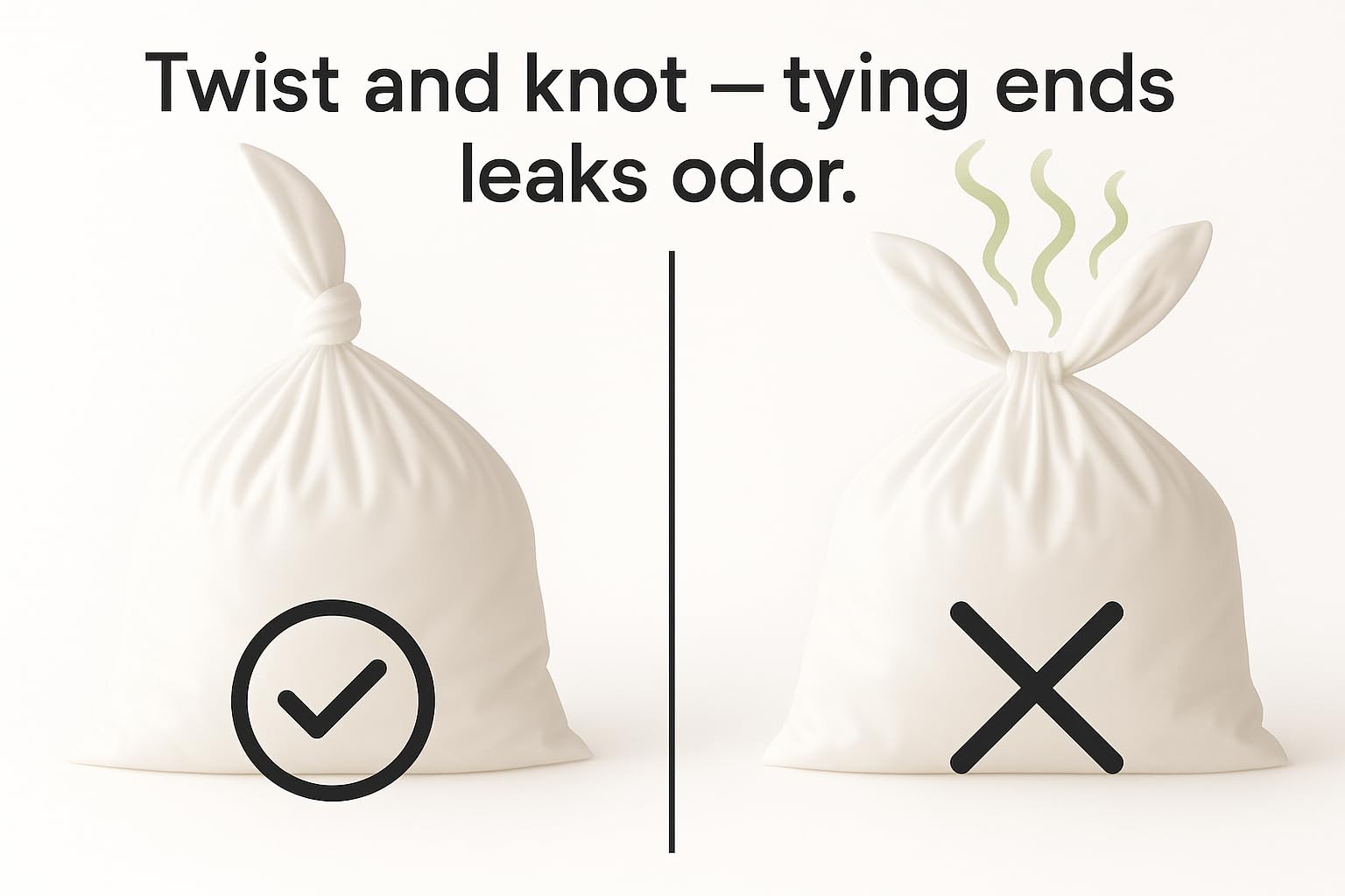 Amazing Odor Sealing Cat Waste Disposal Bags – Durable and Unscented [Size: M…