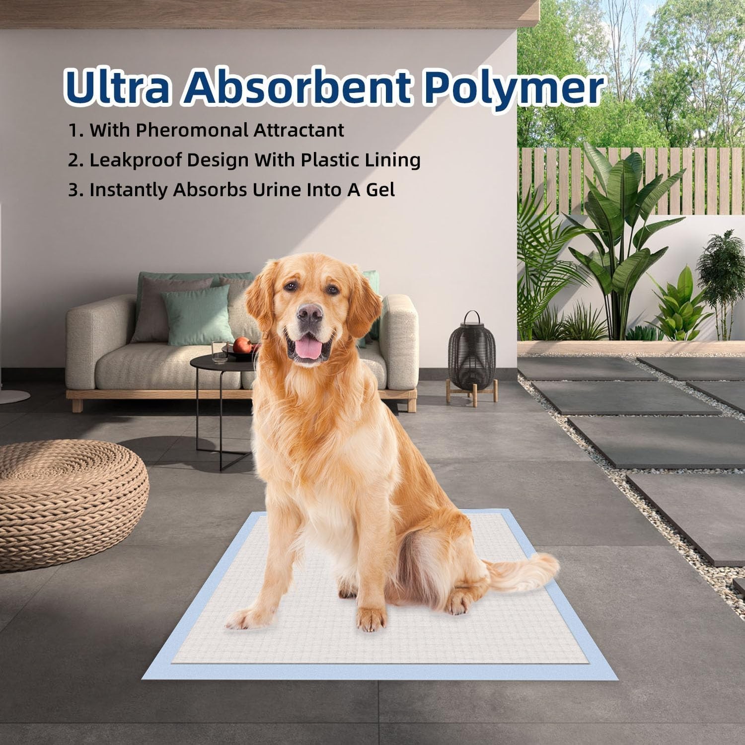 All-Absorb XXL Dog Training Pads – 30″x36″, Ultra Absorbent & Odor Eliminating