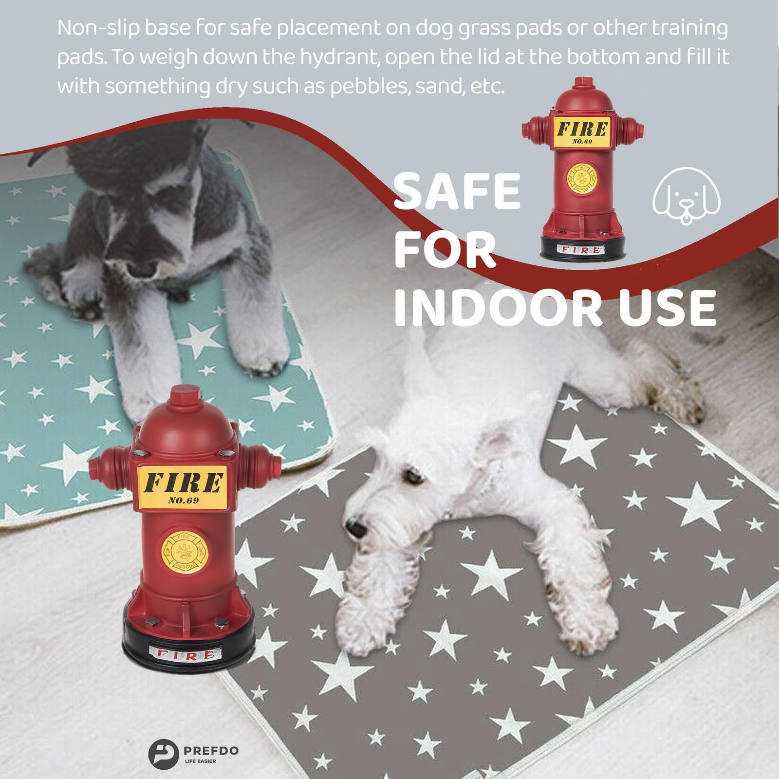 Potty Training Dog Fire Hydrant, Mini Fire Hydrant for Dogs to Pee On, Resin …